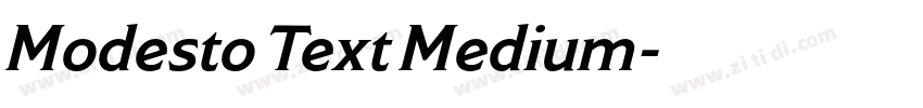 Modesto Text Medium字体转换
